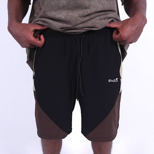 Enzo DBT Woven Contrast Shorts