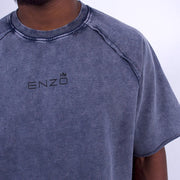 Enzo DBT Heavy Washed T-Shirt (Blue)