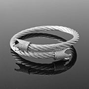 Enzo Bangle Crown Silver Set