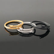 Enzo Bangle Crown Silver Set