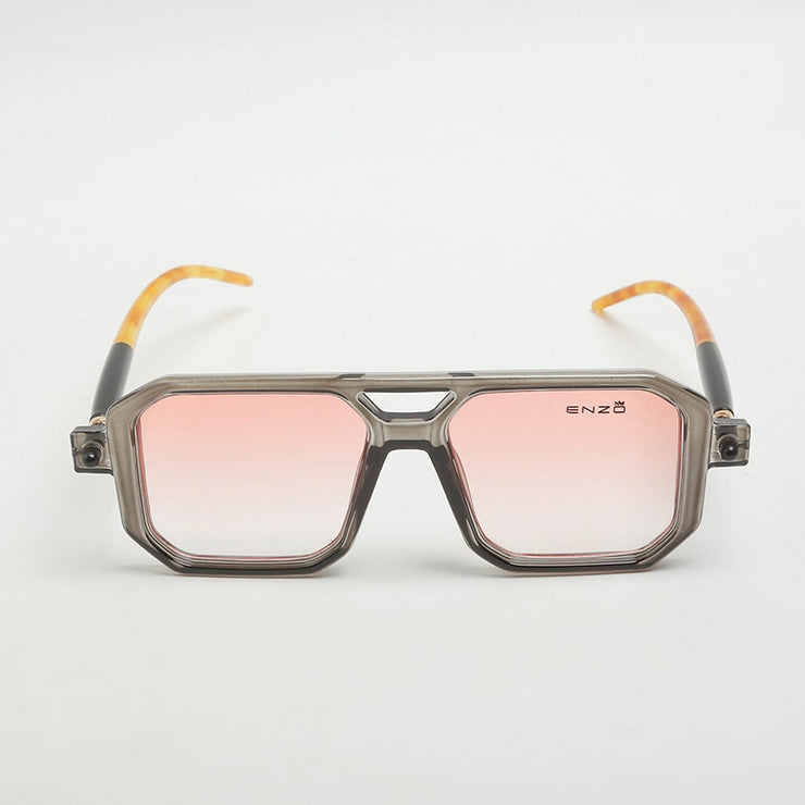 Enzo Detail Square (Gray) Sunglasses
