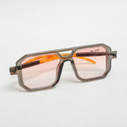 Enzo Detail Square (Gray) Sunglasses